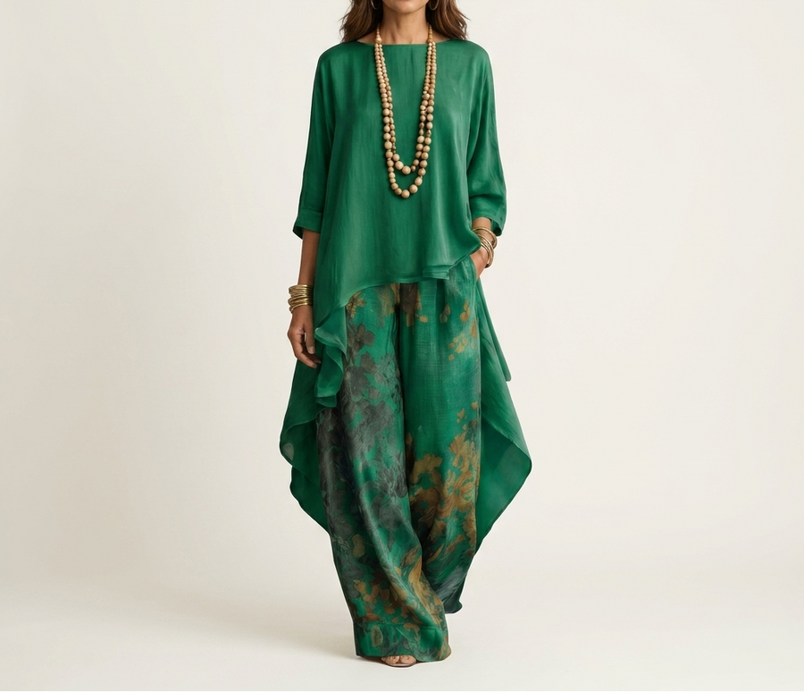 Helen - Fluid Asymmetric Two-Piece Set