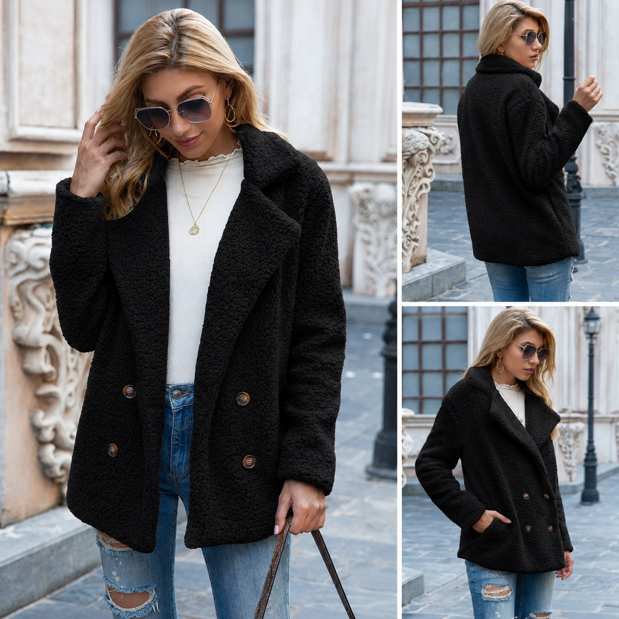 Holly | Cozy Teddy Coat
