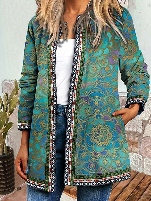 Briony | Floral Patchwork Quilted Jacket