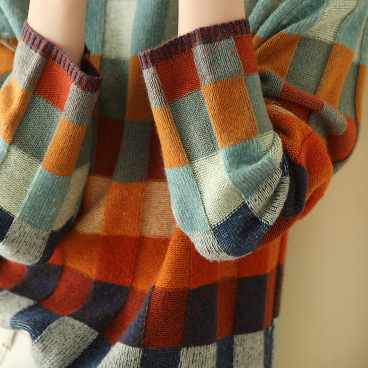 Marlow Check Turtleneck