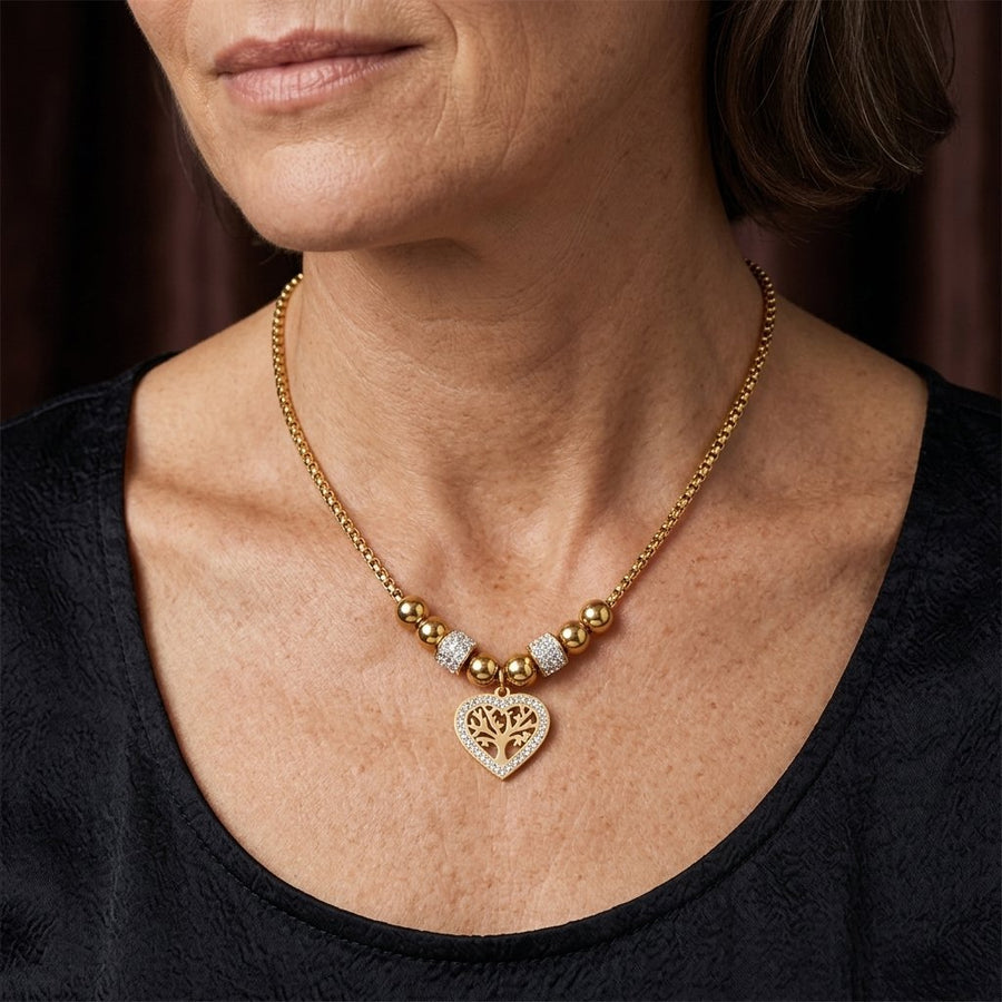 Elegant Stainless Steel Tree Life necklace