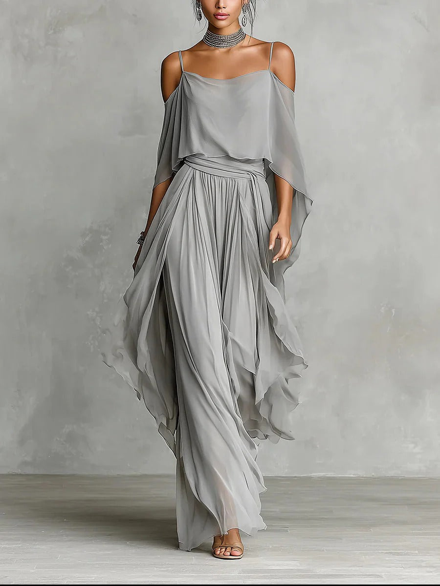 Ivah™ Off-Shoulder Flowy Set
