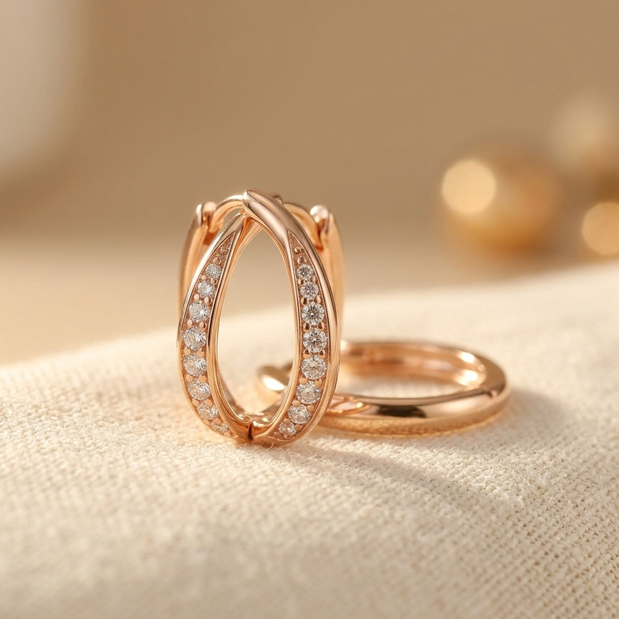 Chic Golden Hoop Earrings