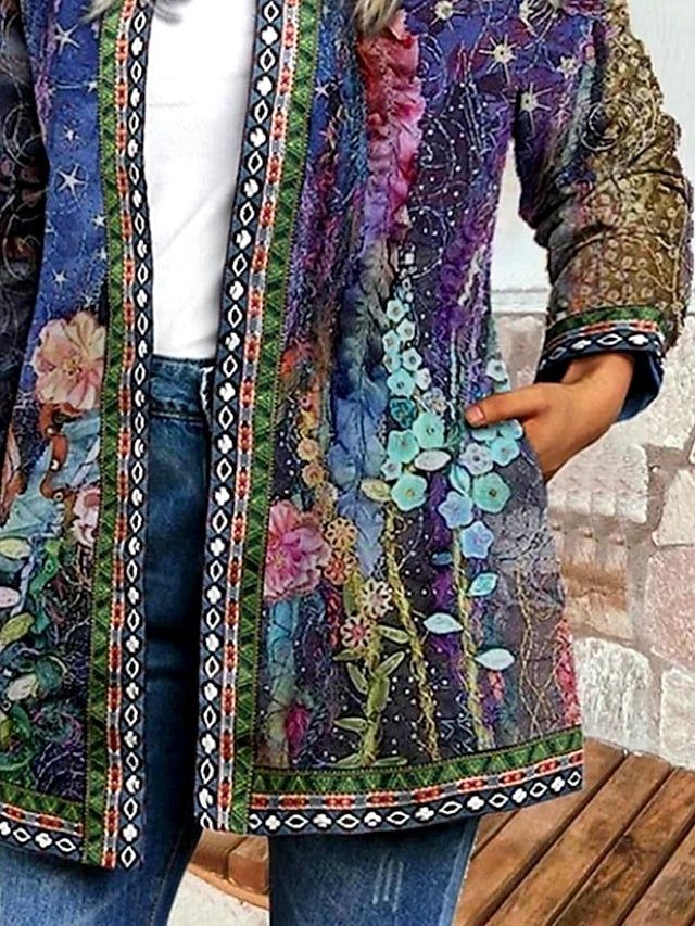 Briony | Floral Patchwork Quilted Jacket