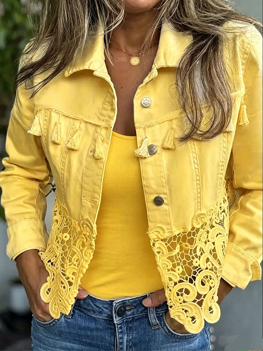 Kambria™ | Lace and Fringe Jacket
