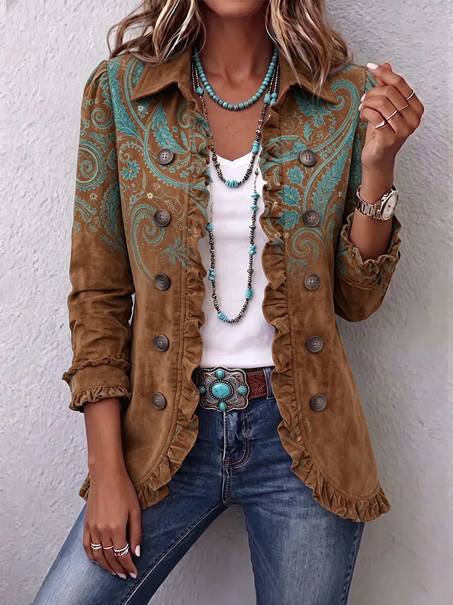 Goldenridge™ Paisley Ruffle Jacket