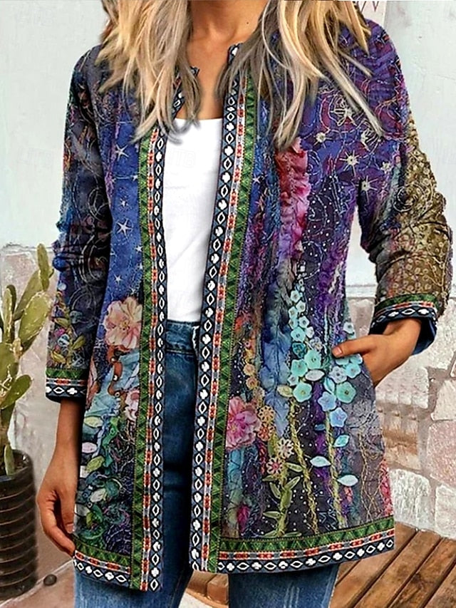 Briony | Floral Patchwork Quilted Jacket