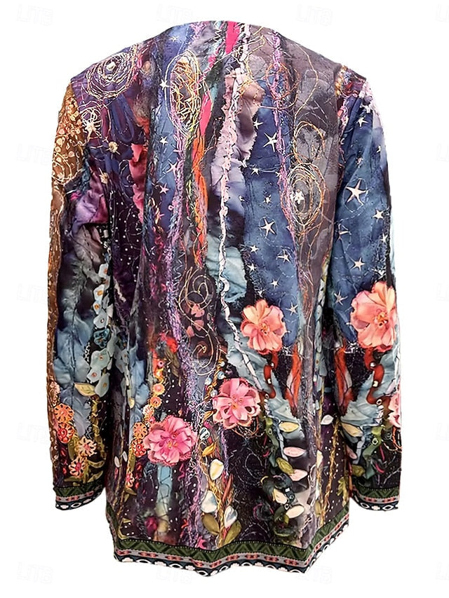Briony | Floral Patchwork Quilted Jacket