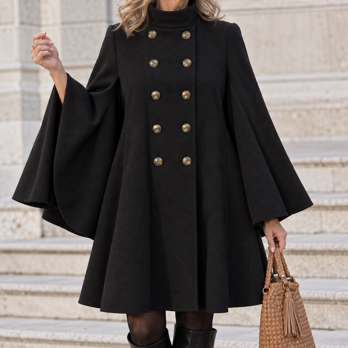 Wolff | Luxury Women's Coat with Cape