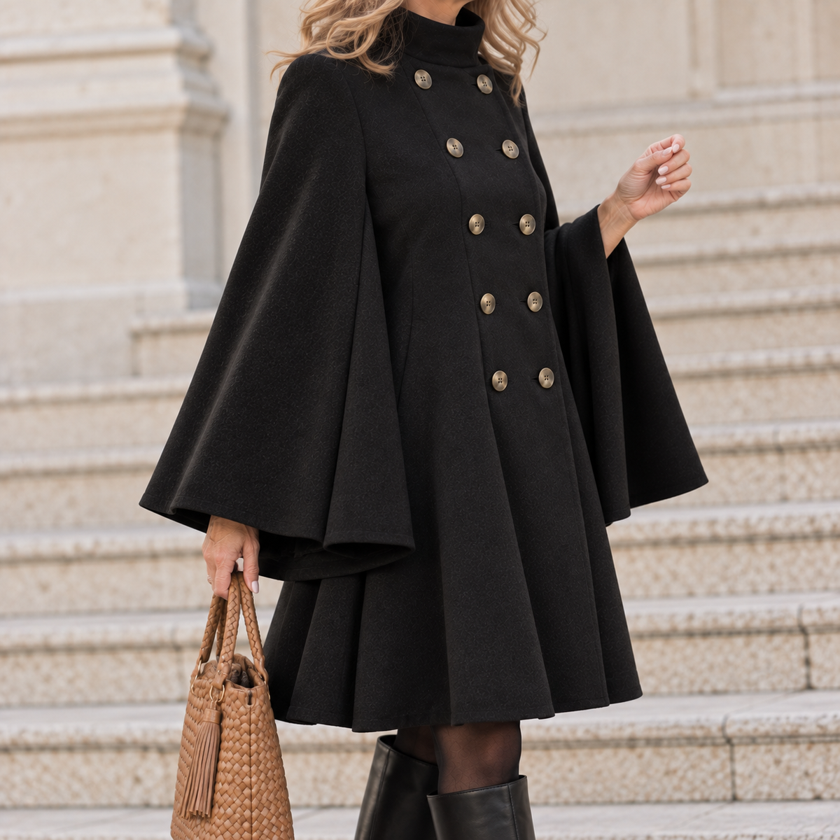 Wolff | Luxury Women's Coat with Cape