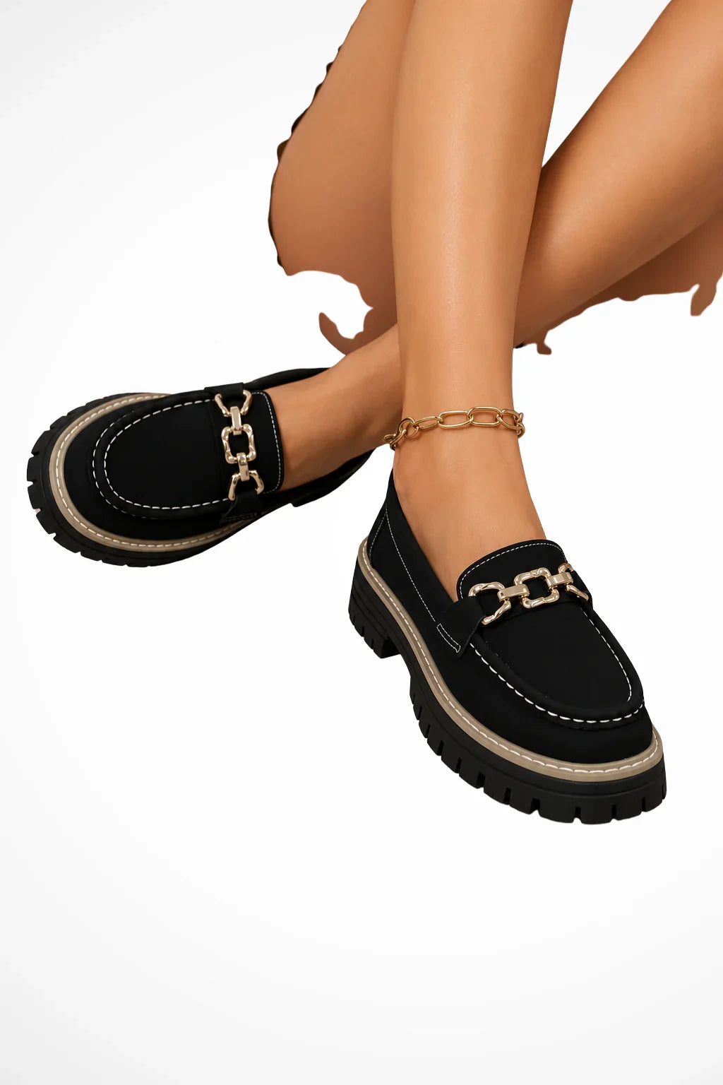 Sharon | Chunky Orthopedic Slip On Loafer Shoes