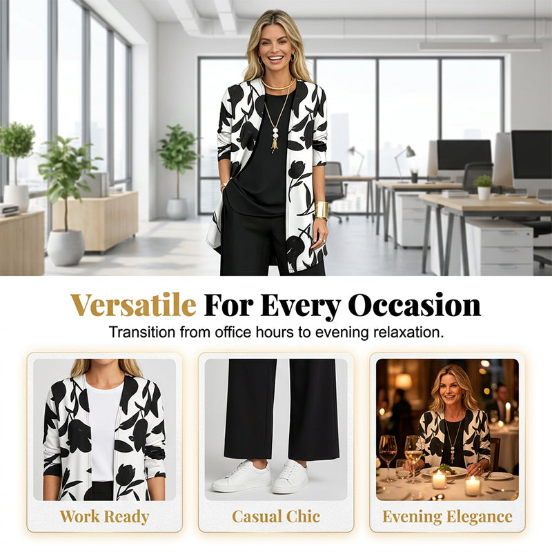 Haley - Elegant Three-Piece Floral Set